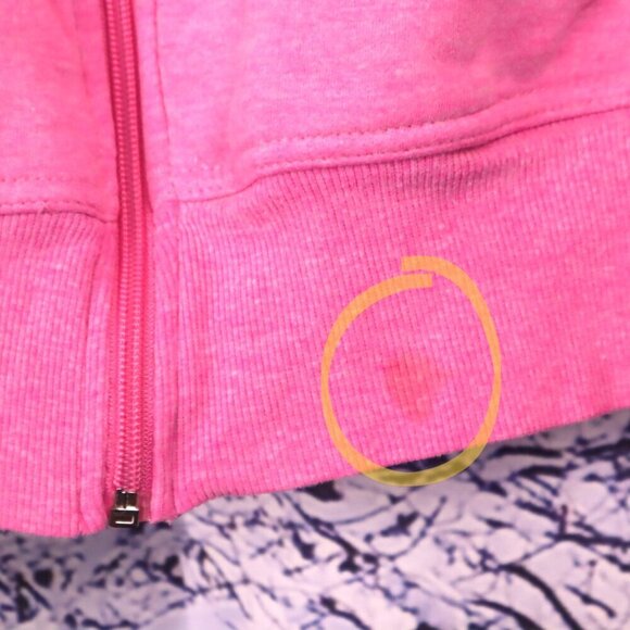 HOT PINK LOGO FLEECE M Sketchers Hoodie Casual Bright Spring Summer School Y2K - Picture 3 of 10